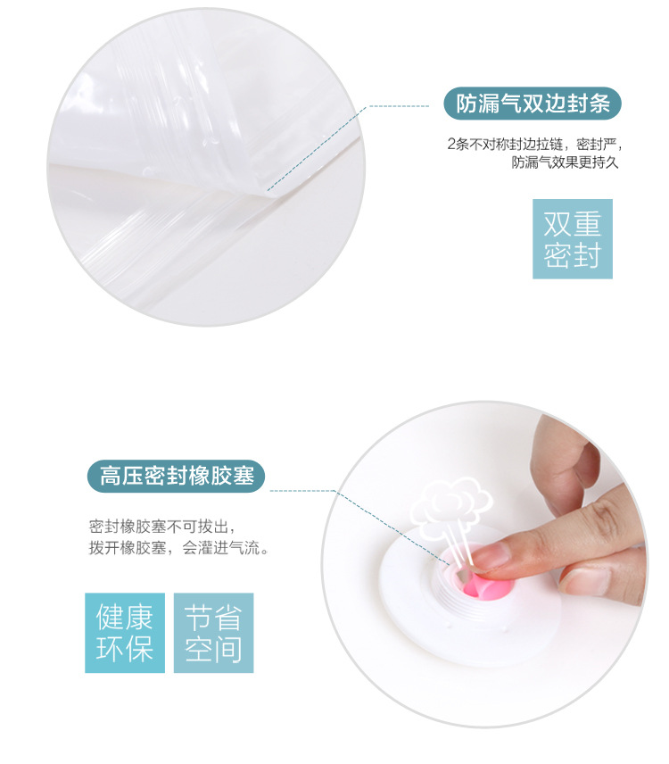 Doctor Storage Hook-type vacuum thickened compression bag Clothing cabinet Large clothes moisture-proof and dust-proof cover storage bag pic 14