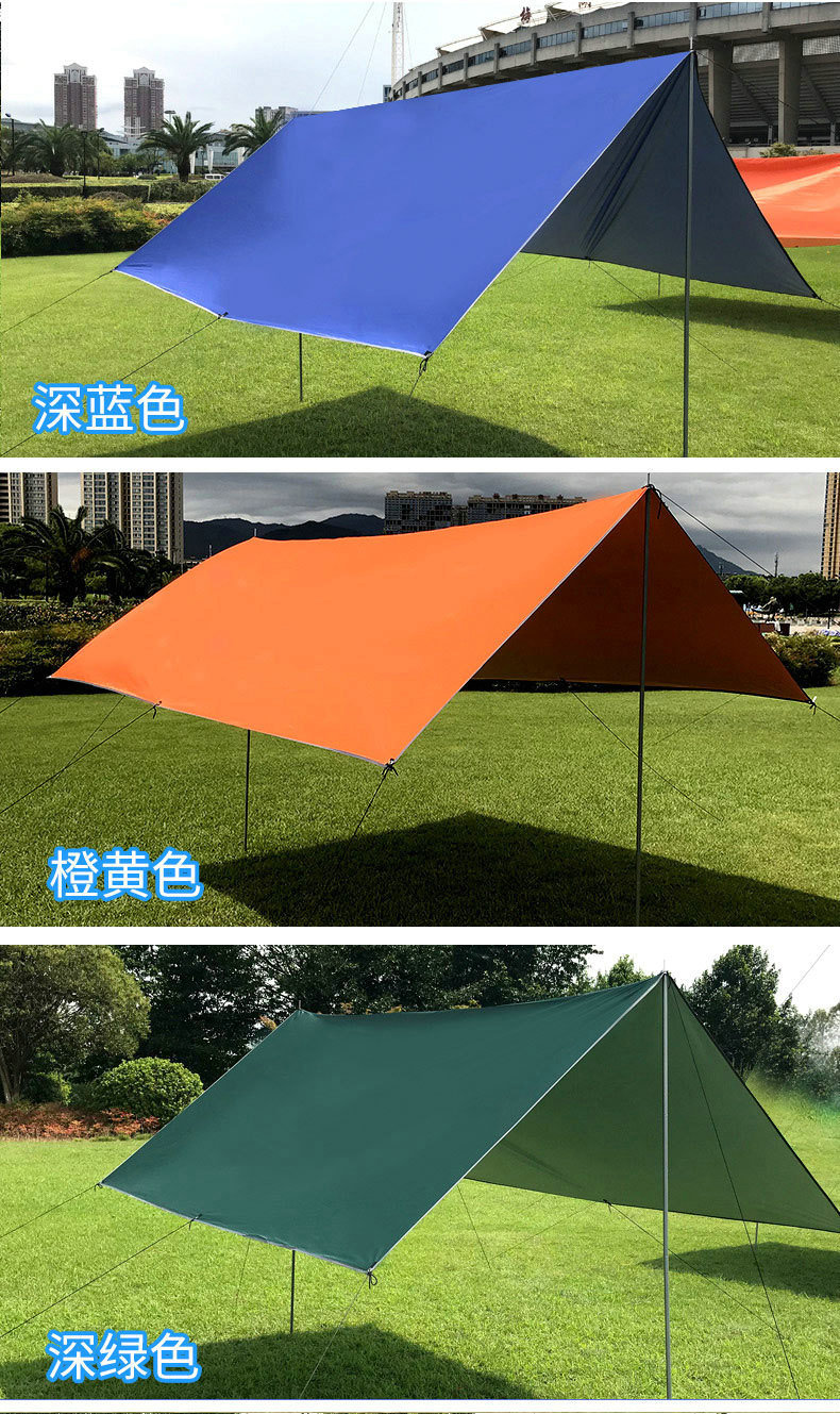 Tianshan Camel outdoor canopy camping portable multi-color silver-coated canopy, outdoor multi-person picnic sunshade canopy tent pic 4