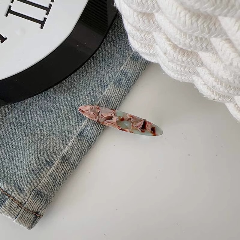 韩国醋酸一字发夹高级感简约复古前额刘海夹碎发卡头饰侧边鸭嘴夹详情8