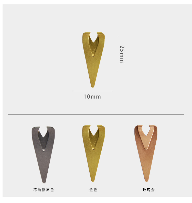 Creative bookmarks, retro hollowed-out stainless steel metal bookmarks, mini and cute teardrop pages, three-color stationery products pic 3