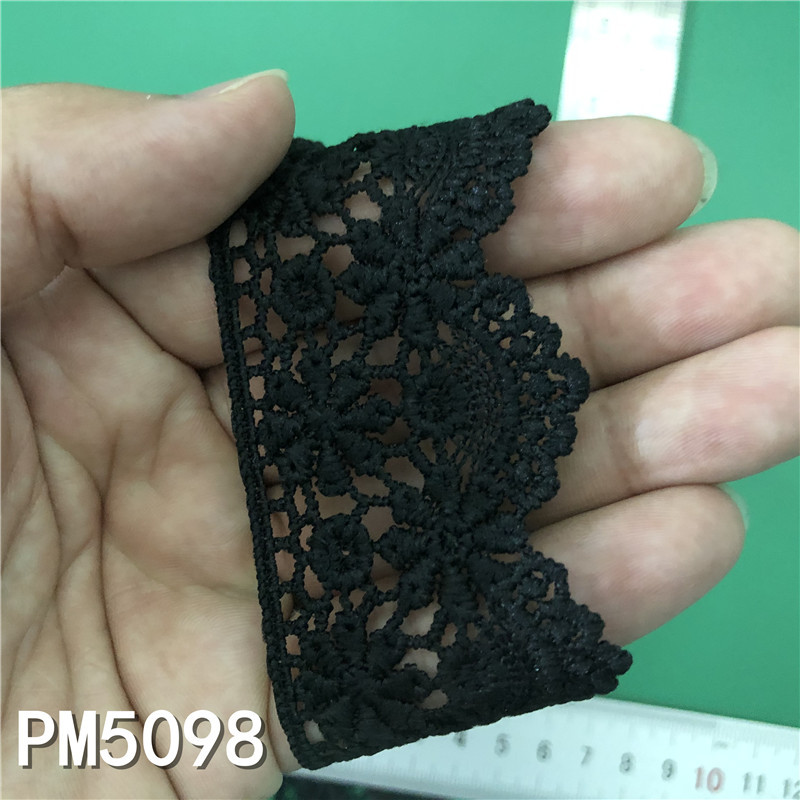 New Lolita embroidery water-soluble lace, milk silk single-sided small flower wave lace, lace with barcode pic 72