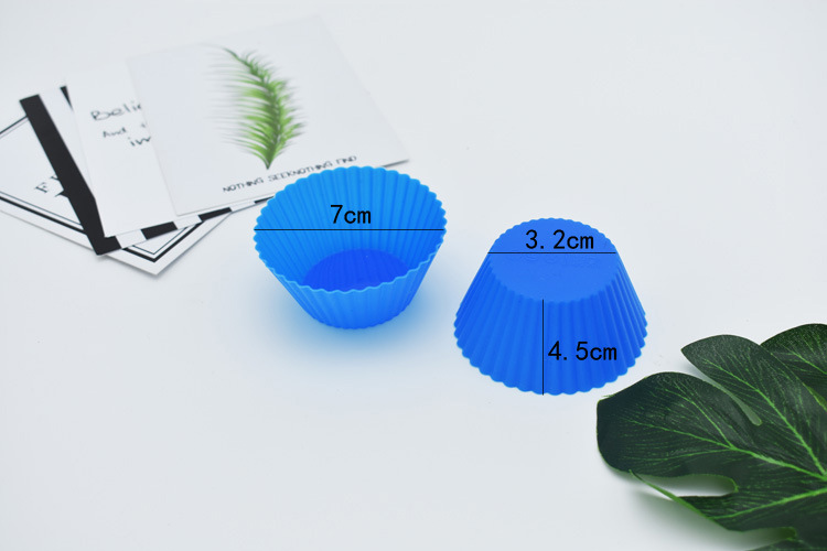 厂家现货硅胶马芬杯 烘焙甜品蛋挞布丁7cm蛋糕模具 DIY圆形蛋糕杯详情21