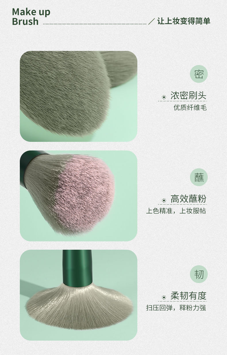 13-piece makeup brush set fix Fiber Soft Bristle Wizard of Oz Color Powder Blush Brush Beauty Tool shanilak pic 7
