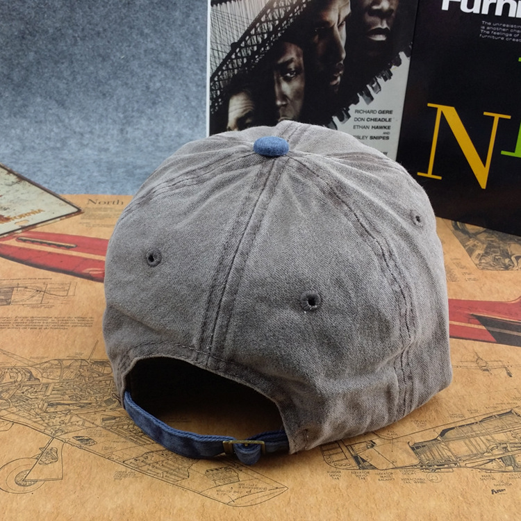 欧美水洗做旧牛仔棒球帽original black户外钓鱼鸭舌帽子外贸现货详情9