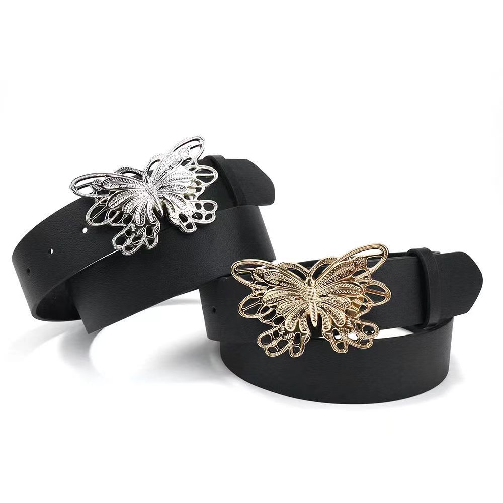 女士甜美金属小雏菊花朵雕刻时尚欧美连衣裙装饰腰链现货代发详情3