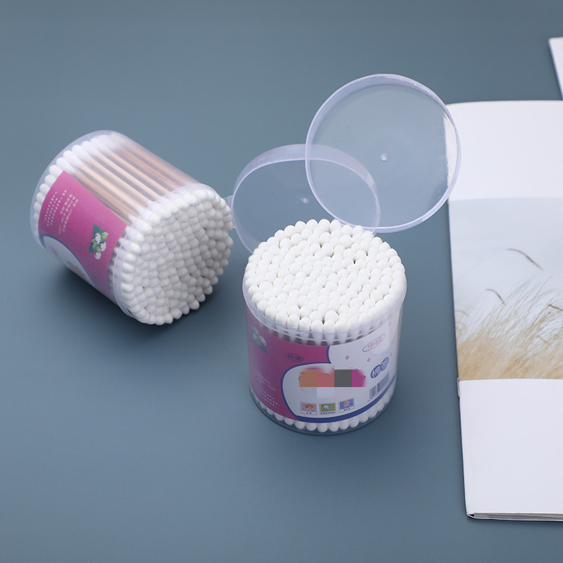 双头圆筒木棒棉签 棉花棒化妆棉花棒 美容卸妆棉棒 2元批发地摊地摊地摊详情14