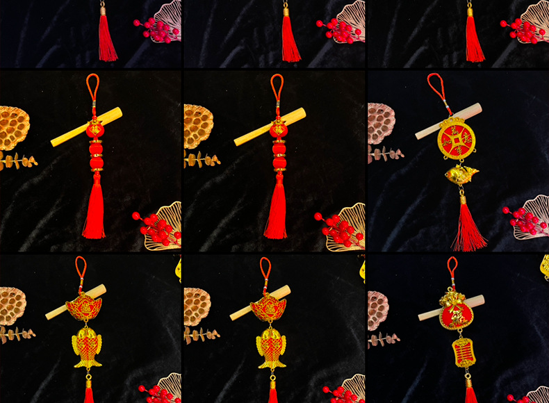 中国结小挂件门把手挂式车挂吊坠新家新年开业布置氛围国潮小挂饰详情10