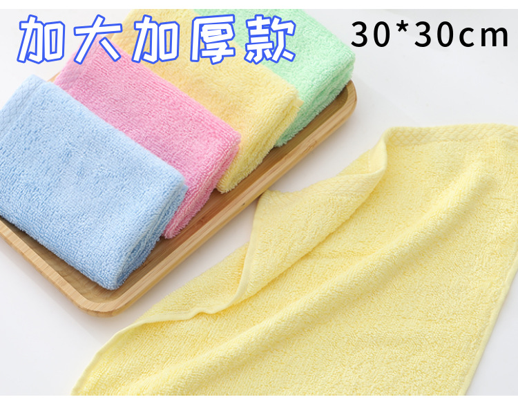 Oil-free dishcloths, non-stick detergent, bamboo and wood fiber, oil-free dishcloths, kitchen cleaning cloths to remove grease pic 17