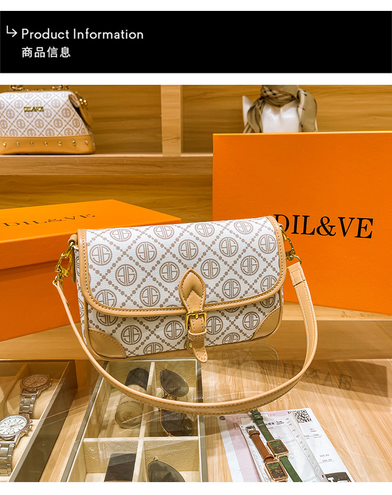DIL&VE mujer 2022 nueva moda moda versátil bolsa pequeña mujer commuter bolsa de hombro único bolsa de textura premium pic 2
