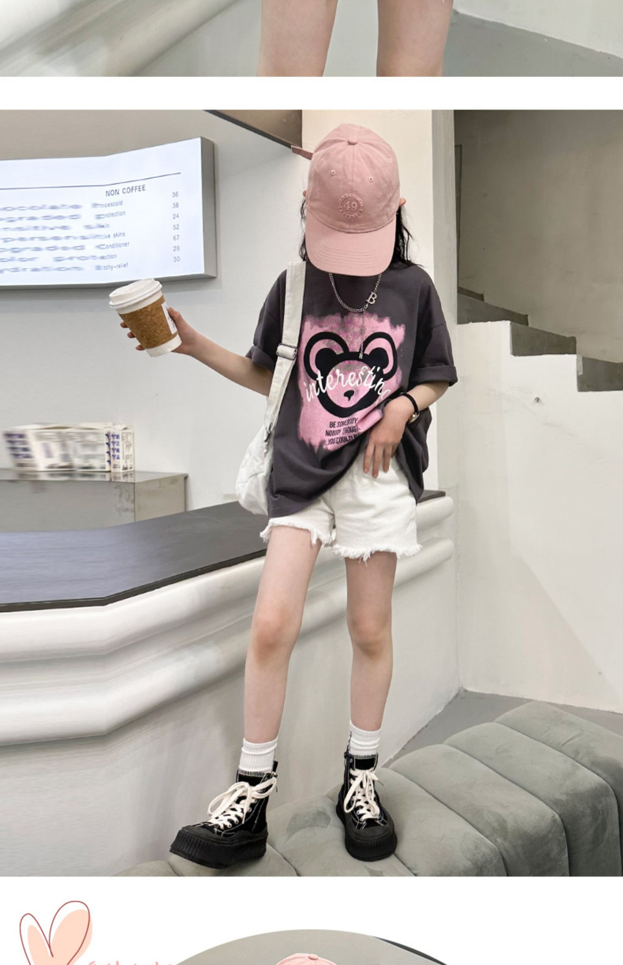 女童短袖纯棉T恤2023新款夏季宽松上衣中大童装印花t儿童半袖体恤详情12