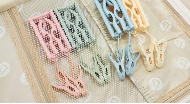 Travel folding clothes hangers, multi-purpose small and compact drying clothes hangers for business trips, hotels, Tours and outings, and convenient for carrying sock clips pic 32