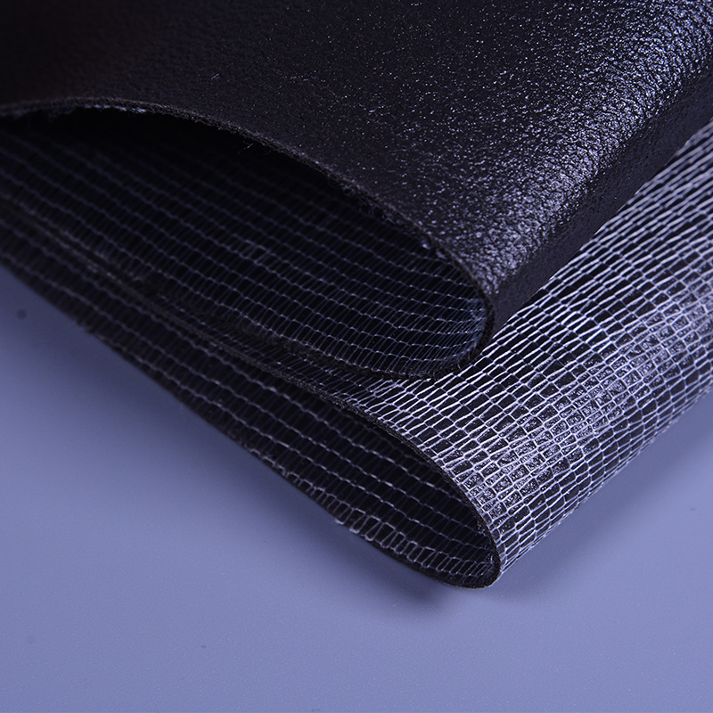 Wholesale leather surface and auxiliary materials: PVC black and white base rubber, 0.6-1.4MM pic 2
