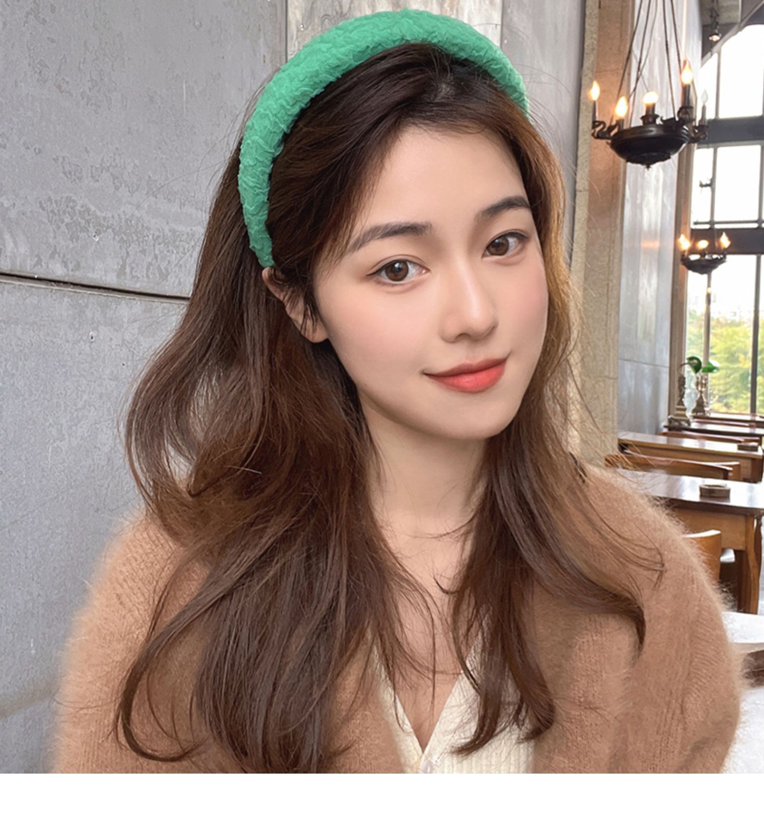 糖果色高颅顶发箍韩国网红女气质头箍减龄宽边头饰压发卡发带发饰详情11