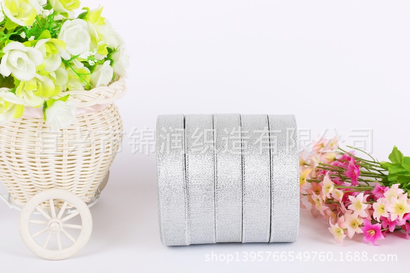Jinrun /2CM Gold Onion Silver Ribbon Wholesale/Gift Ribbon Gift Box Packaging Ribbon/Satin Ribbon Cake Box Ribbon Wholesale pic 10