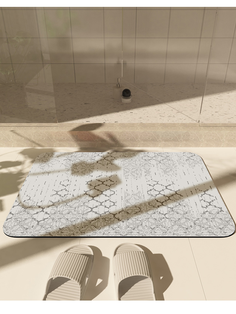 浴室硅藻泥吸水垫防滑垫厕所卫生间门口洗手间脚垫家用卫浴地毯详情15