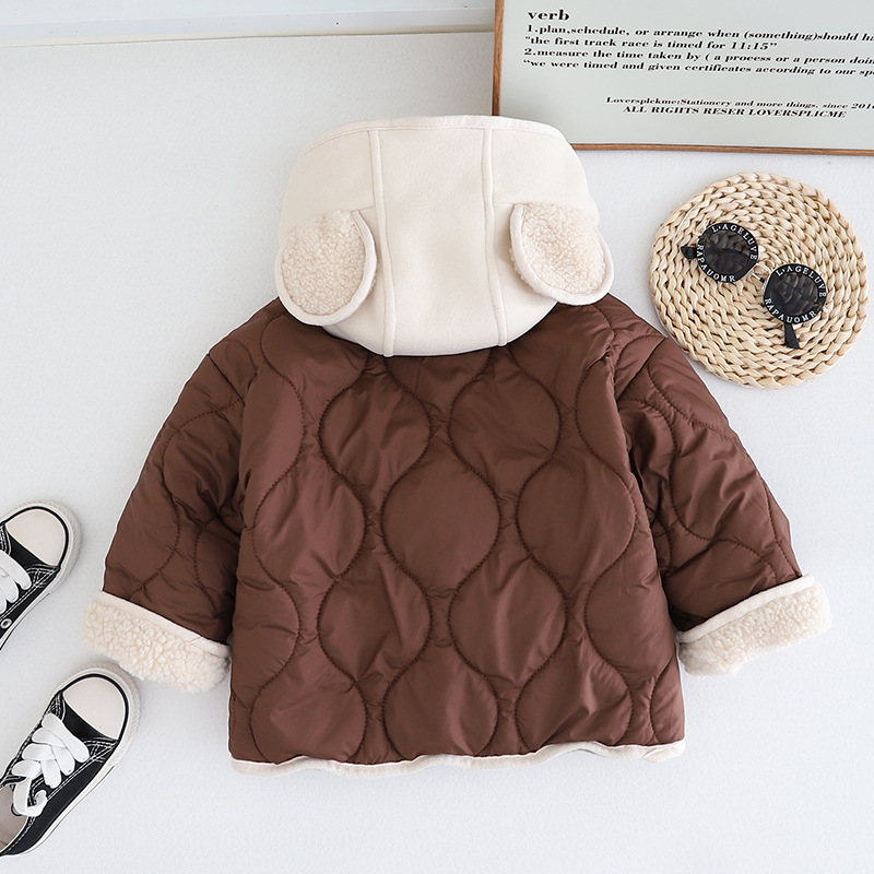 男童冬季夹棉外套加绒加厚儿童棉衣2023年新品保暖宝宝棉服童装潮详情12