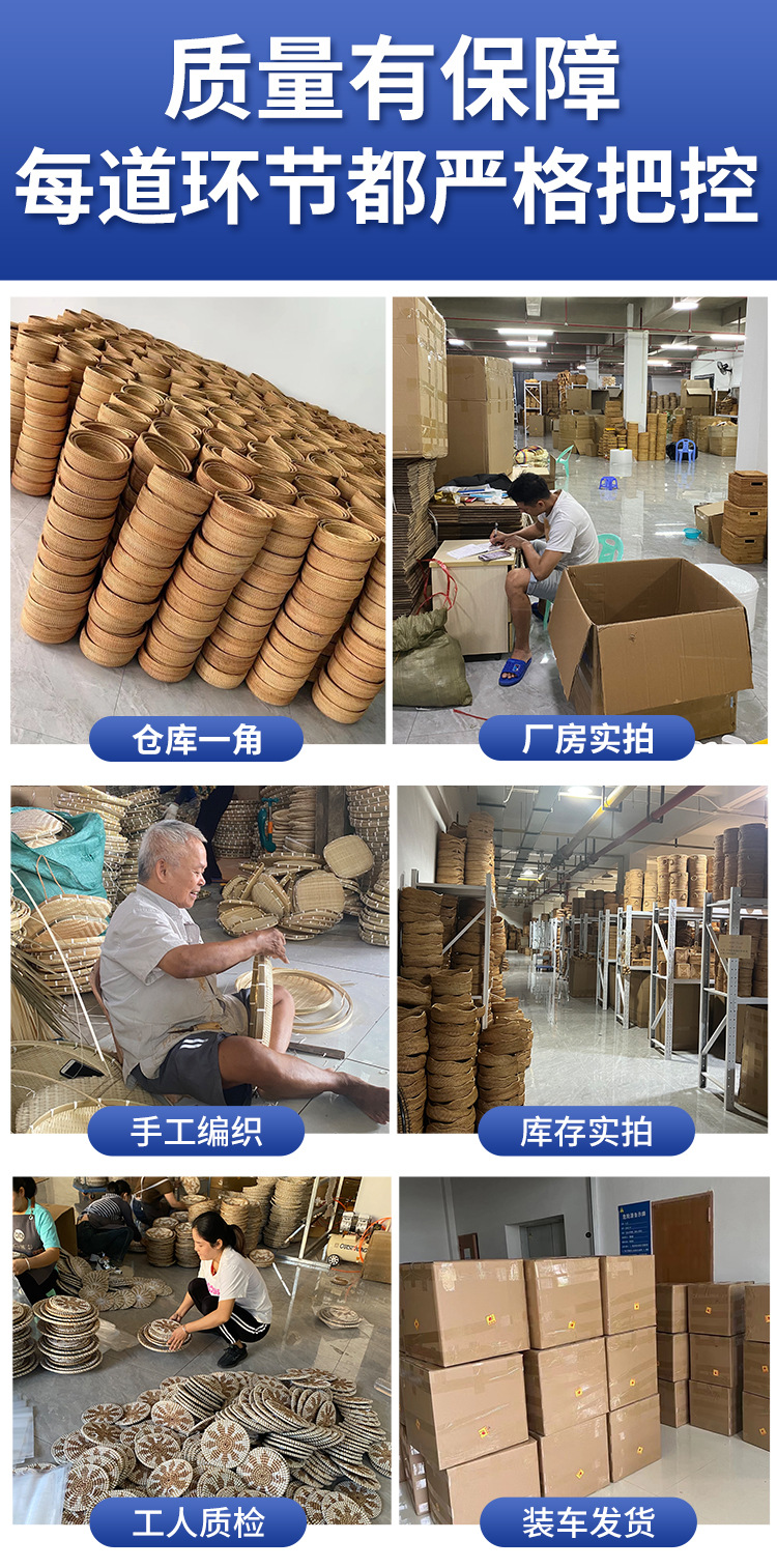 批发藤编包ins女式编织手工包篮子复古文艺手工单肩编织包详情3