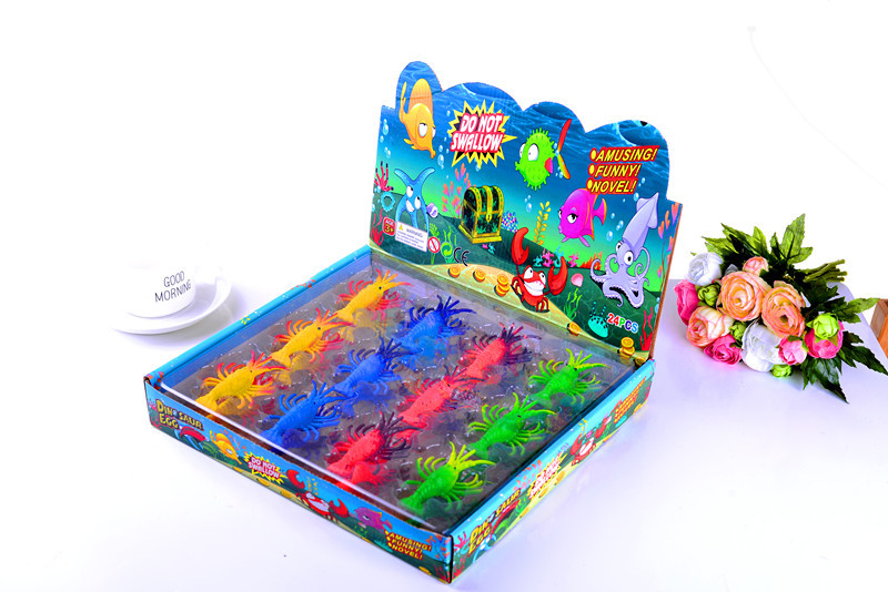 鼎浩 电商新款 膨胀玩具多彩龙虾 破壳龙虾 海洋生物动物 厂家供应详情2