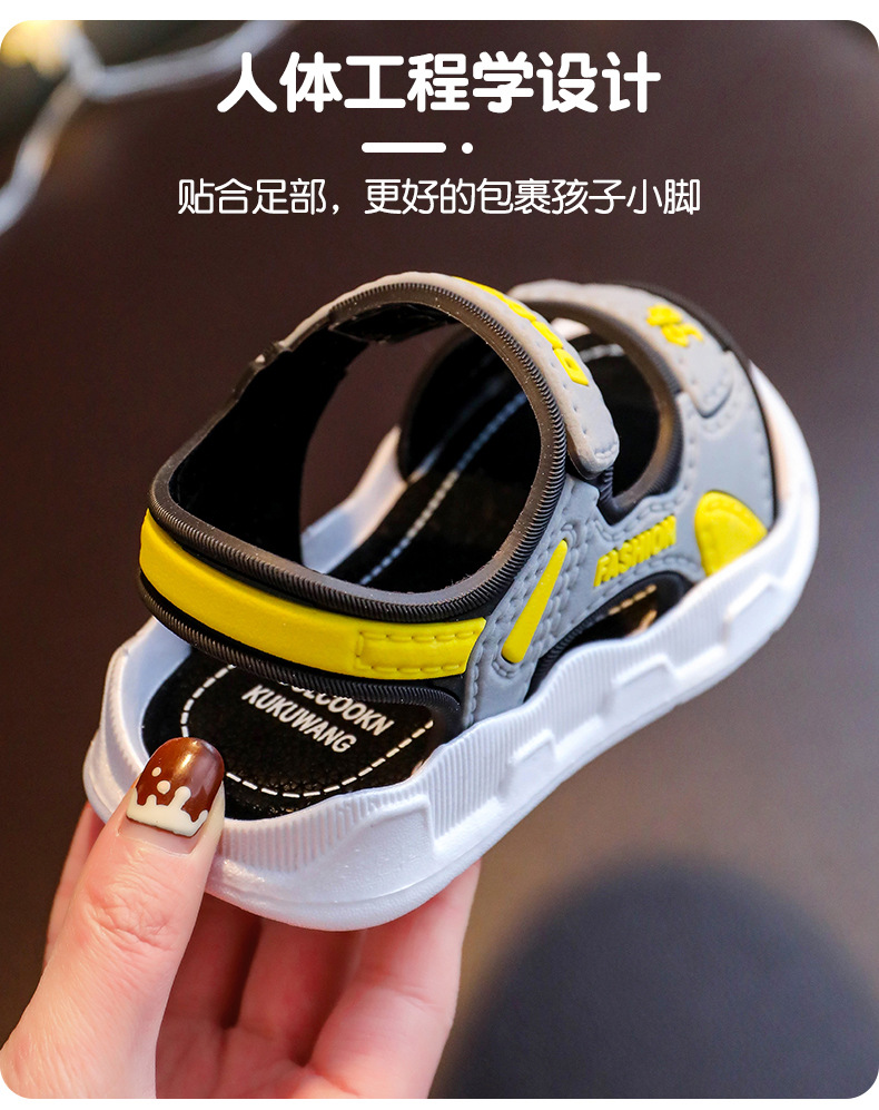 女童凉鞋夏2024新款软底防滑时尚中大童公主儿童小童女孩沙滩童鞋详情7