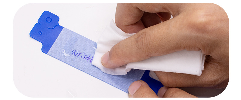 Disposable high-quality PVC medical wristband, waterproof and alcohol-proof for adults and children, medical identity recognition pic 2