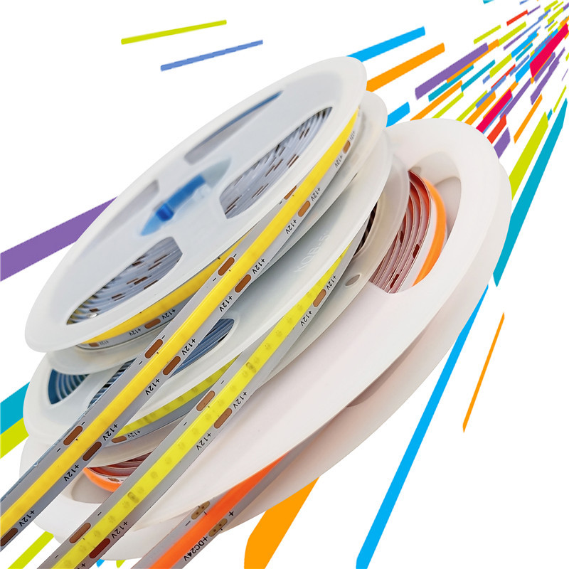 COB light strip self-adhesive 12V24v low-voltage 8mmLED home decoration flexible display cabinet decoration special linear soft light strip pic 14