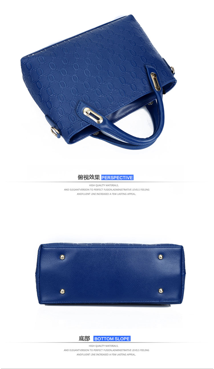 新款欧美风范时尚女包 小熊吊坠潮流压花子母包四件套详情15