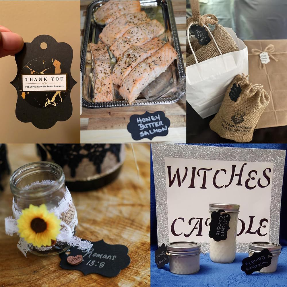 牛皮纸吊牌麻绳空白纸商标吊牌服装标签跨境零食标签婚礼礼品标签详情21