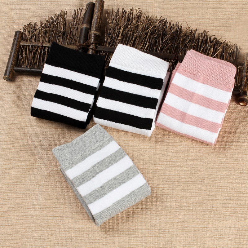 Japanese autumn and winter new combed cotton warm socks, three-bar student socks, air-conditioned room knee and leg guards pic 38