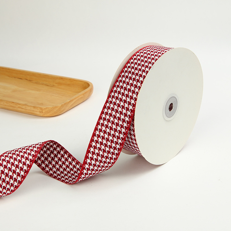 Moda mil pájaros plaid con cinta embalaje de regalo estilo inglés sub-cinta ropa tocados accesorios textiles cinta pic 6