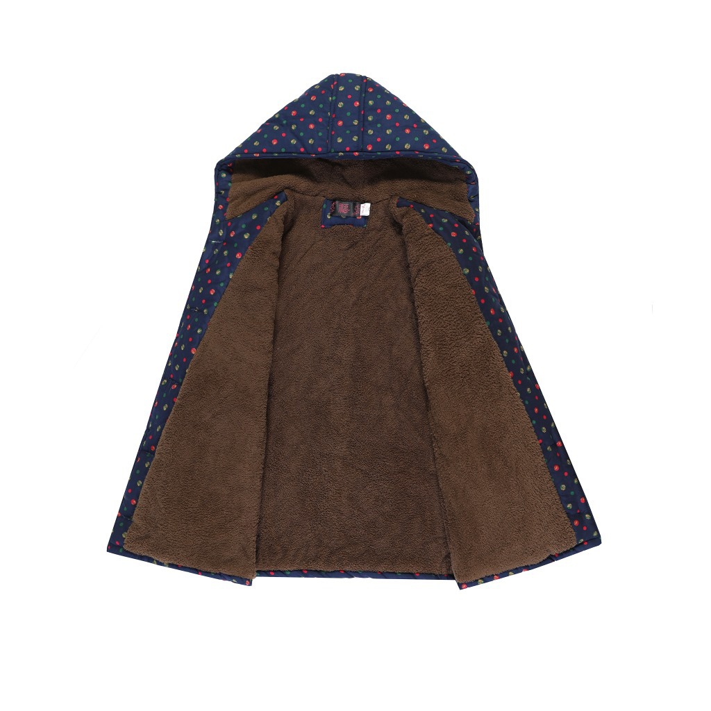 中老年女装冬装加绒加厚奶奶装短款棉衣50-70岁大码妈妈棉外套详情2