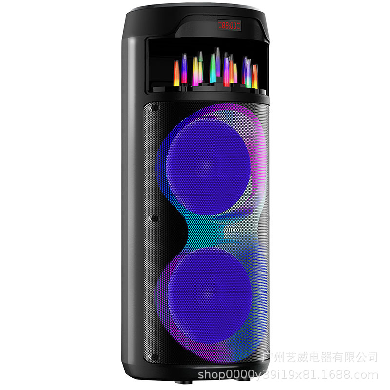 跨境外贸双8寸音响广场舞音箱大音量音箱厂家直销  ZQS8223详情2