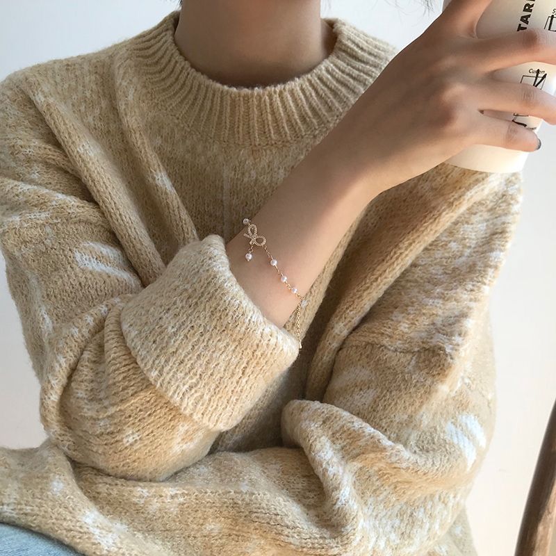 A sweet, simple and versatile Korean bow bracelet with a unique design. A student best friend on Instagram pic 7