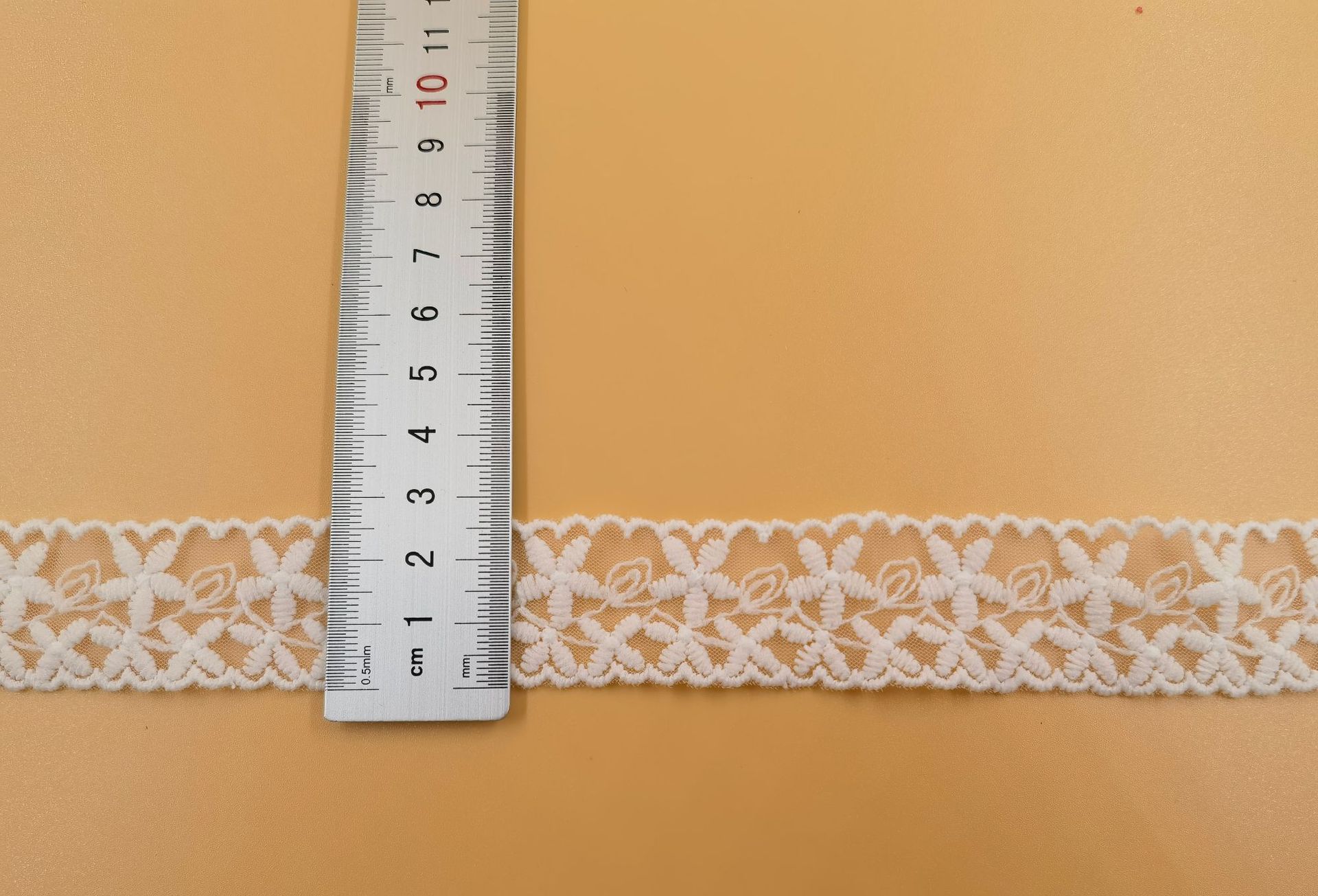 2.5cm new best-selling clothing lace accessories from the US network, double-sided lace lace accessories, mesh embroidery lace pic 1