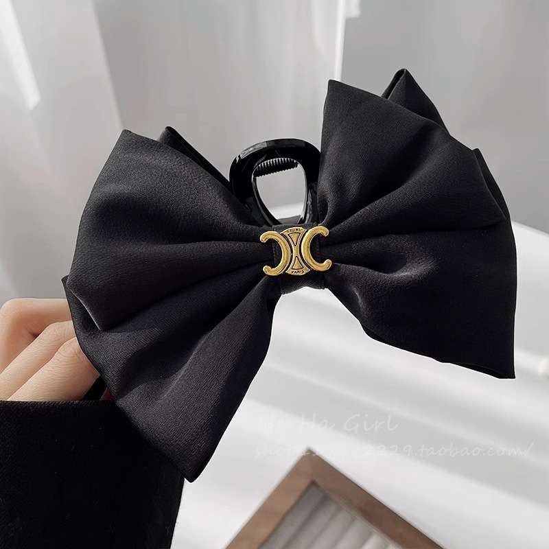 Yiwu accessories bow hair clips, new style hair grips, light luxury and high-end feel, back of the head shark clip hair accessory pic 21