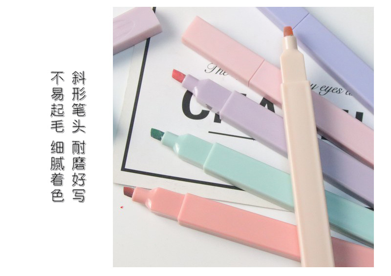 12-color notebook pen, creative stationery, student key point marking pen pic 6
