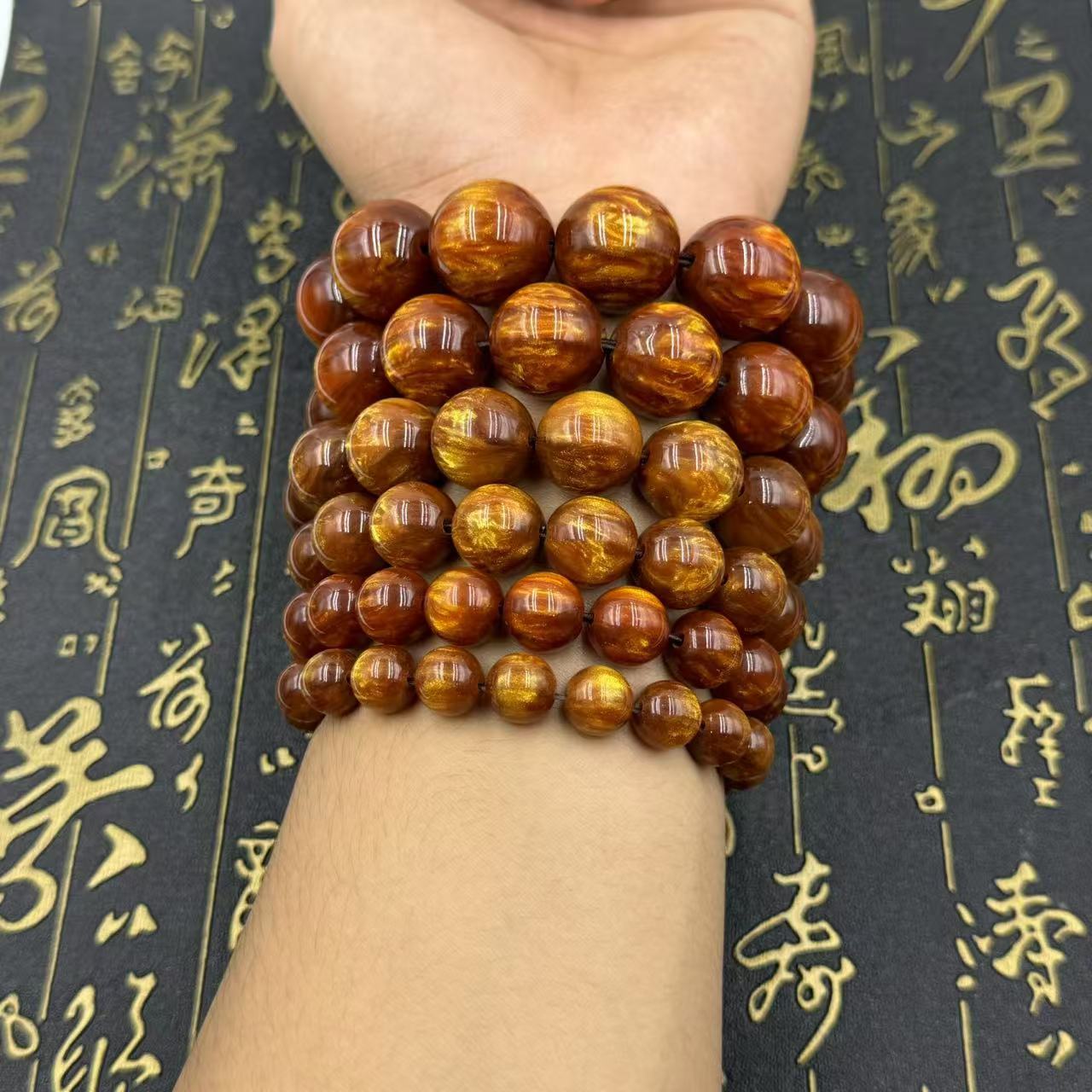 厂家批发金丝海柳手串天然佛珠文玩旅游景点热卖男女同款手串货源详情1