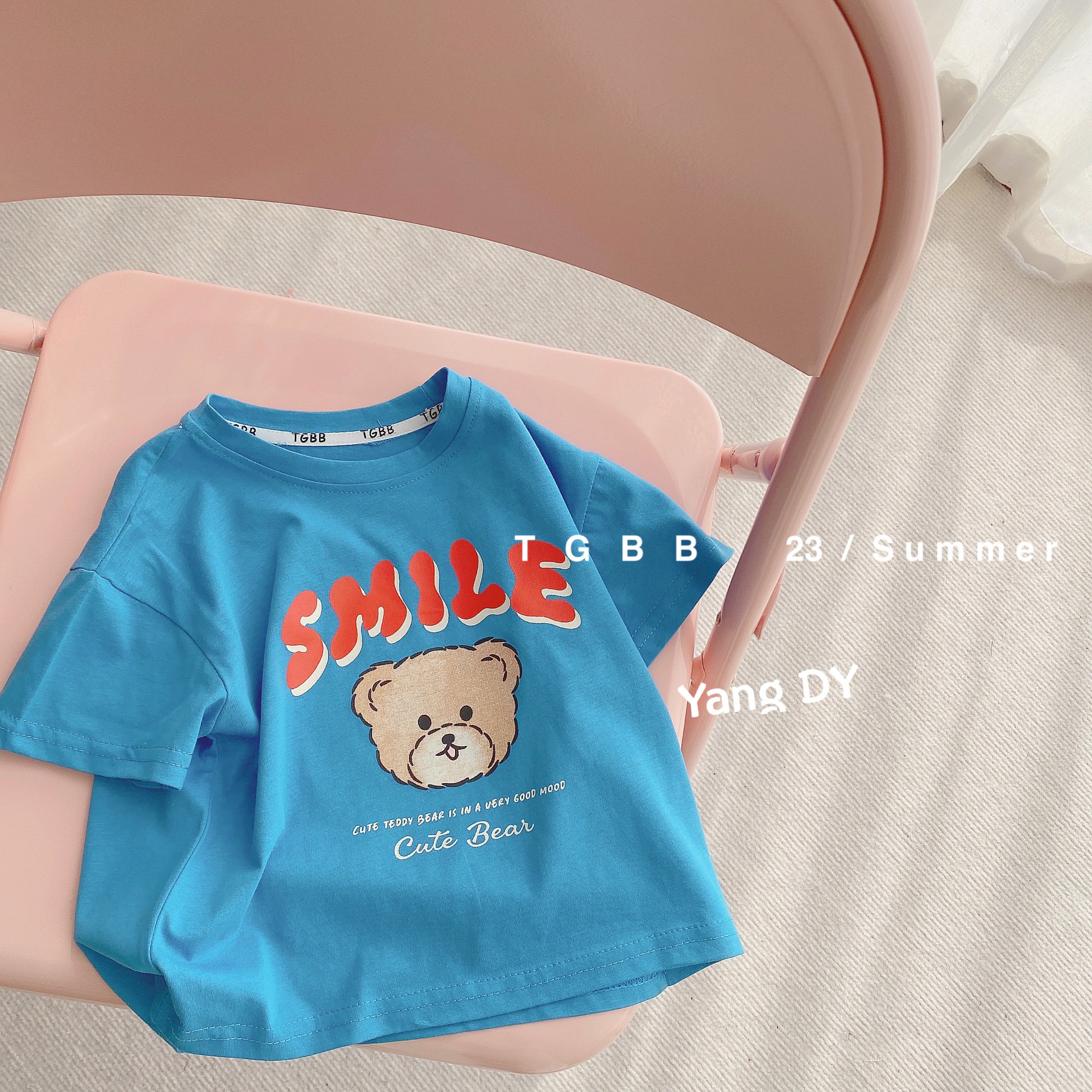 童装t恤短袖儿童半袖女童韩版宝宝上衣洋气潮2023新款男童春装详情6