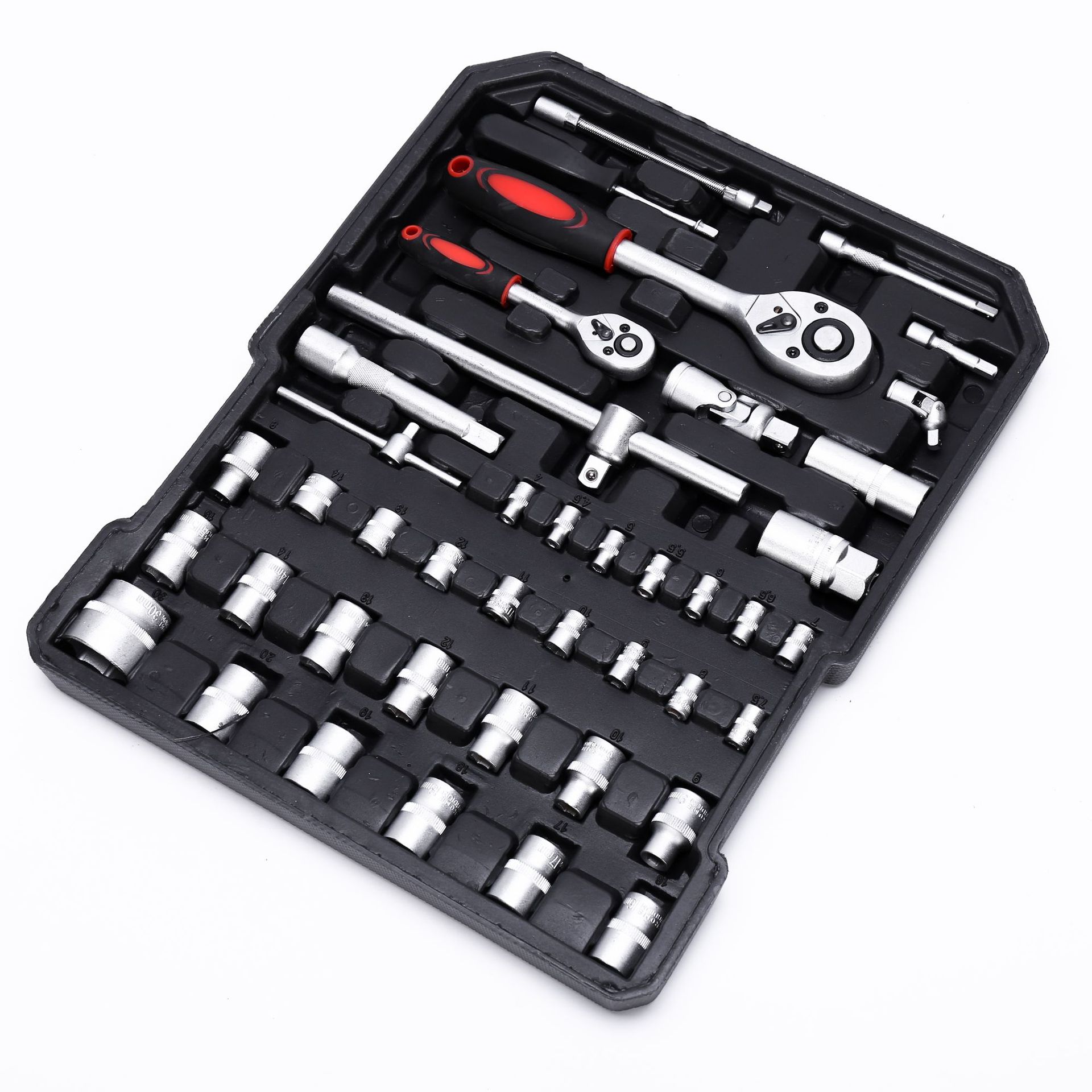 187-piece manual repair wrench set for hardware tools, aluminum box set for household auto repair tools, in stock pic 7