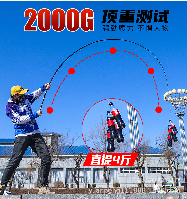 Wholesale fiberglass reinforced plastic fishing rods from the manufacturer, 37-tone stream rods, short-section fishing rods, ultra-light hard crucian carp fishing hand fishing rods pic 18