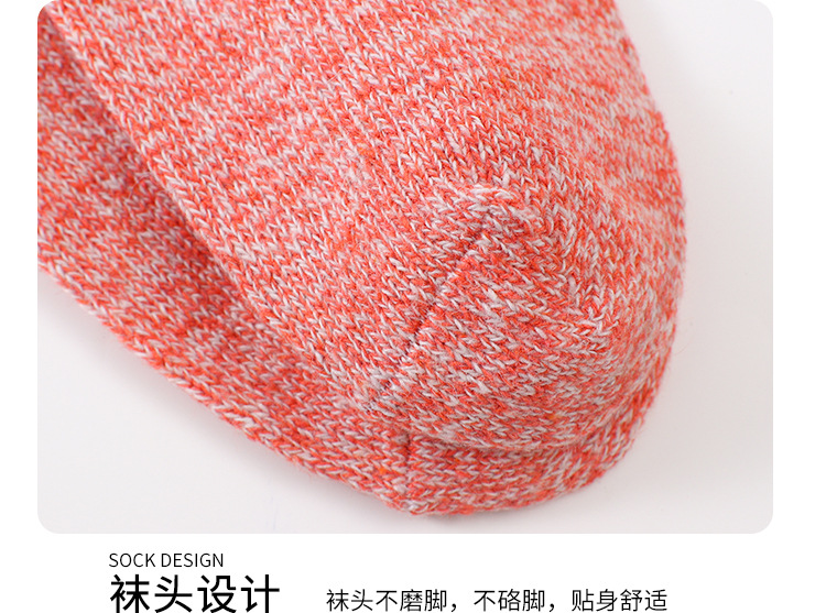 秋冬季袜子女韩版并线中筒加厚棉袜加厚保暖羊毛袜纯色粗针女袜详情10