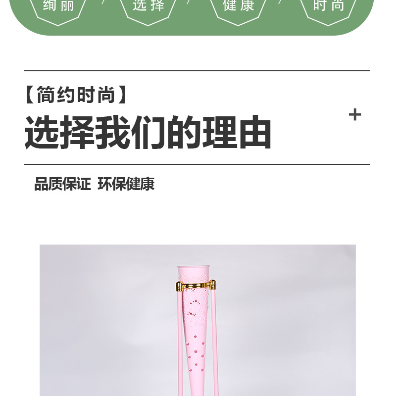 厂家直销高档轻奢跨境婚礼婚庆婚篮铁篮花架婚庆迎宾篮仿真花道具详情3