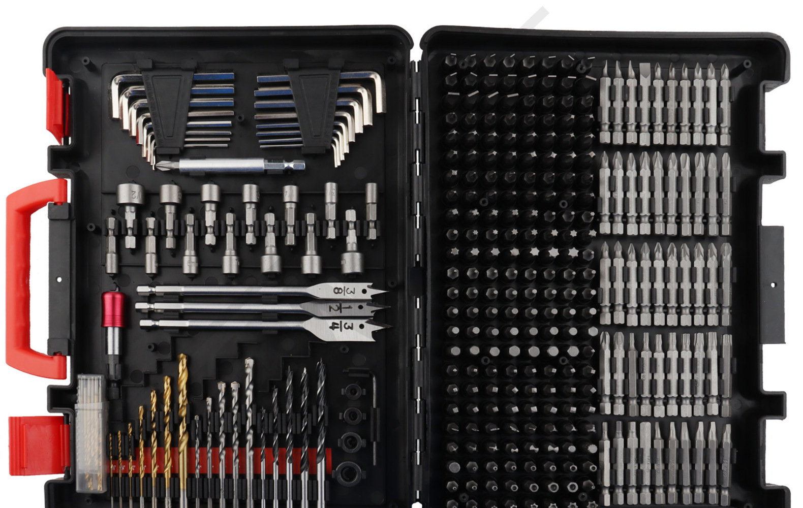 318件套多功能工具箱套装 螺丝刀麻花钻套筒批头维修打孔五金工具详情16