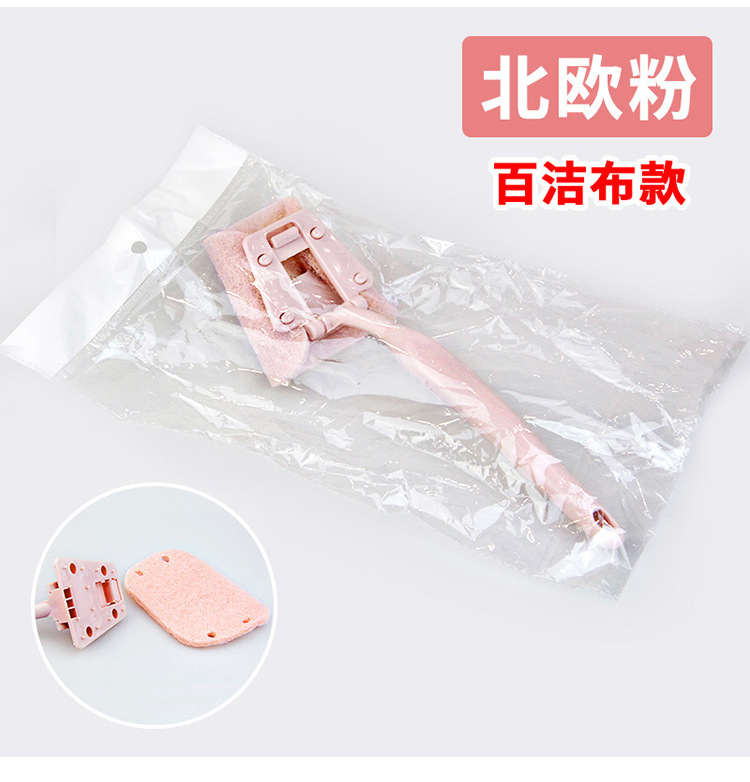 Long-handled cleaning brush, diamond sand sponge, kitchen cleaning, dishwashing and pot washing brush, household scouring pad, dishwashing cloth pic 20