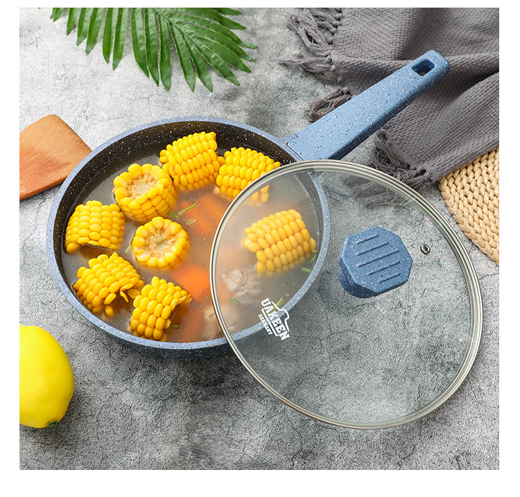 Brand-new tourmaline flat pan, non-stick pan, frying pan, household steak and egg frying pan, pancake pan, suitable for all kinds of stoves pic 11