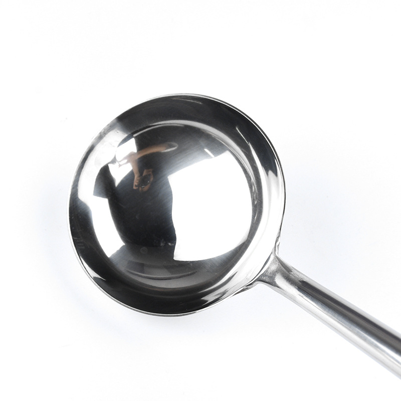 304 201不锈钢炒勺家用炒菜勺子 厨师专用马勺 长柄汤勺加厚手勺详情24