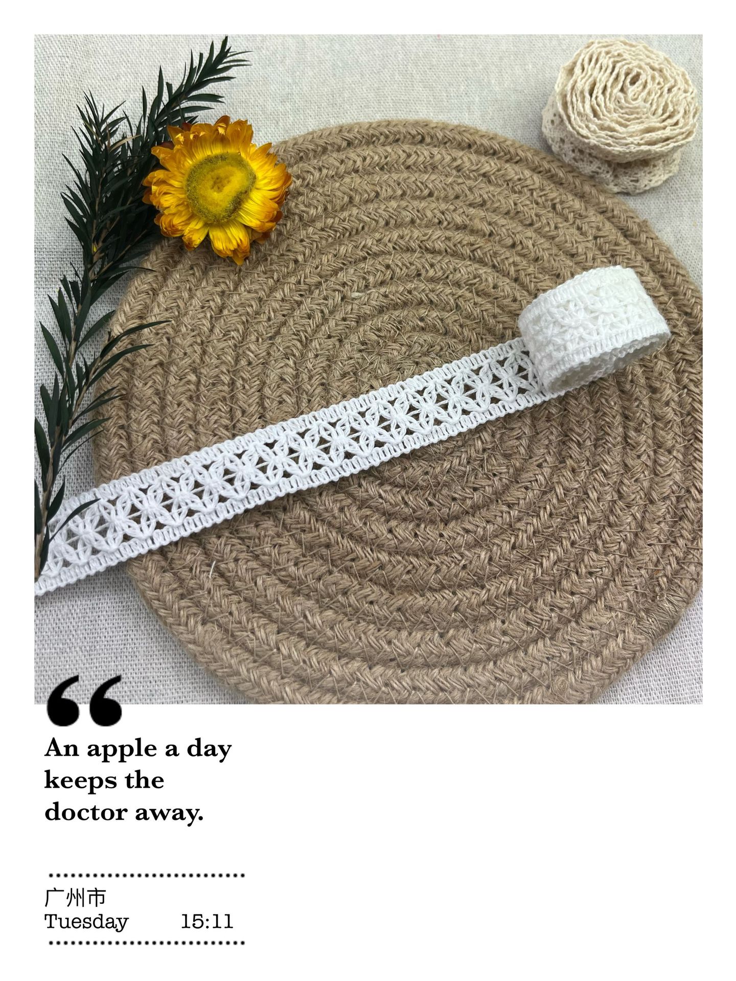 Wholesale of lace cotton thread, Pingyang lace woven clothing accessories, cotton thread, lace accessories, clothing lace pic 17