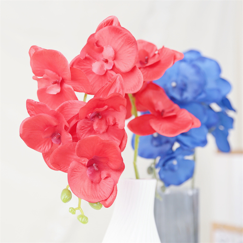 蝴蝶兰仿真花假花婚庆家居庆典装扮户外酒店装饰拍照摄影道具详情23