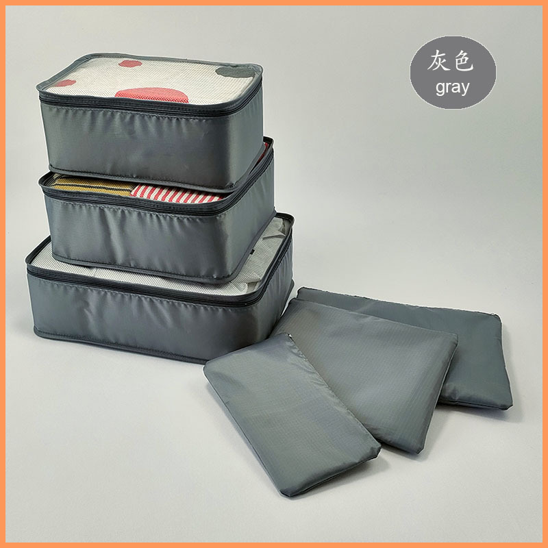 Cross-border bestseller, neutral, logo-free storage bag, travel set, underwear organization, six, seven or eight-piece clothing storage bag pic 11