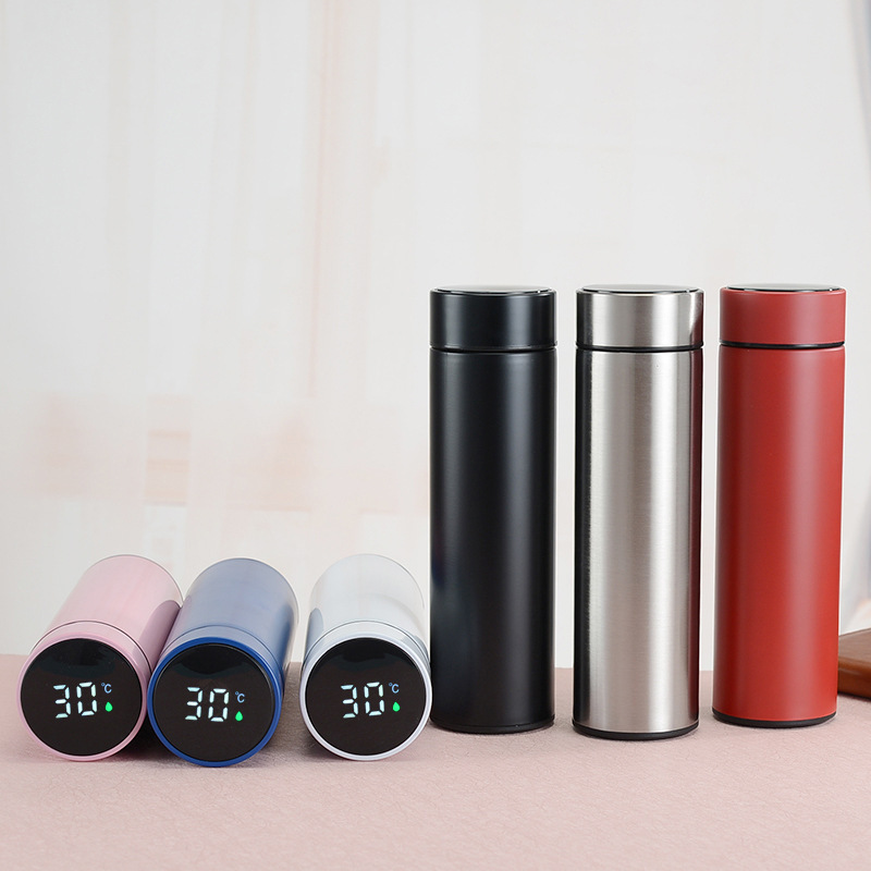 304 stainless steel insulated cup, smart temperature display, business straight cup, temperature measurement car water cup, gift cup, temperature cup pic 8