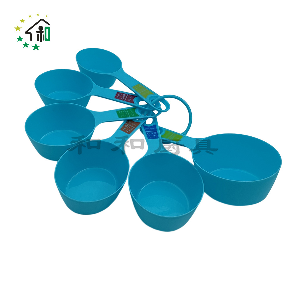 工厂供应6件套量杯量奶粉勺匙彩色塑料量勺量杯套装DIY烘焙小工具详情15
